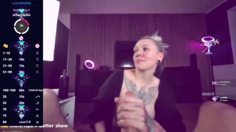sarah_sky_official - Blowjob mit Facial im LiveStream [SD 480P]