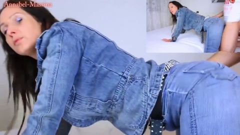 AnnabelMassina - Doppel-Loch-Test v. XL Schwanz aufgedehnt [HD 720P]