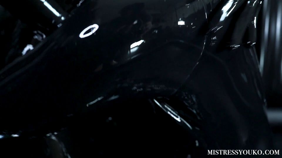 Asian Goddess Youko in clip Shiny Black Latex Heaven [FullHD 1080P]