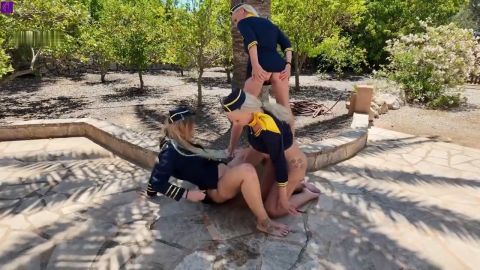 RosellaExtrem - Die Bordtoiletten - 3 Stewardessen im Piss-Fieber [HD 720P]