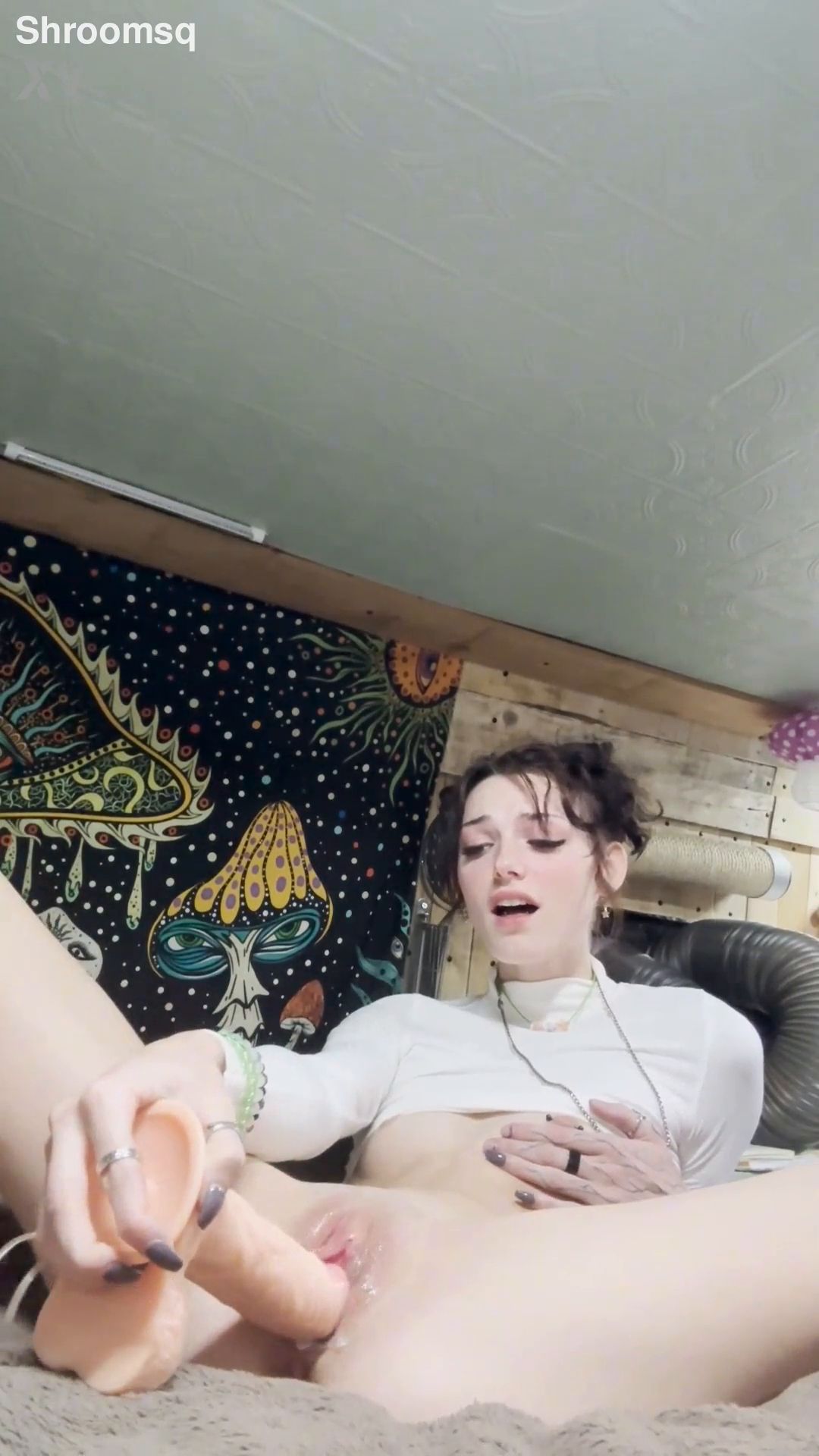 Preview for XVideos - Shrooms Q - Riding My Dildo And Cumming With My Hitachi