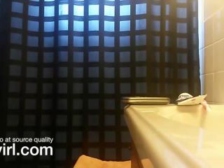 Nice blonde girl in the bathroom. hidden cam