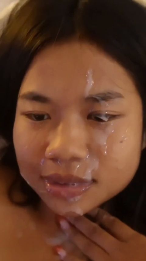 thaiandfrench - Cumpilation #3, the biggest cumshots on an 18-year-old Asian girl [FullHD 1080P]