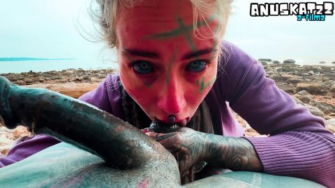 Anuskatzz - Öffentlicher blowjob und große ladung sperma im gesicht [FullHD 1080P]