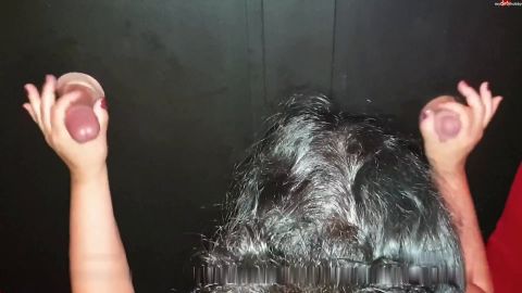 Irina1960 - Unerwartete Spermagesichtsdusche am Glory Hole im Pornokino [FullHD 1080P]