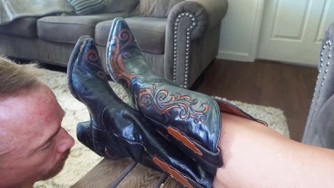 World Goddess: Goddess Zephy - My Bf Said You Have To Clean My Cowgirl Boots! - Custom Clip [FullHD 1080P]