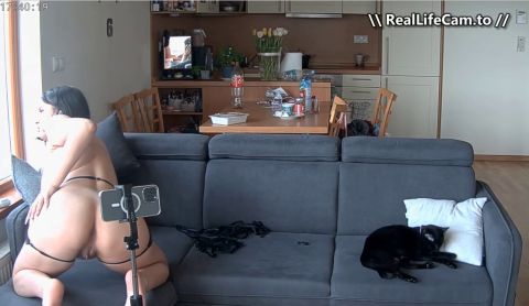 Reallifecam - Guers Girl Make Video Content And Have Hot Dildo Pussy Bate On Sofa 29.06.2025 [SD 644P]