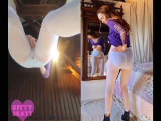 Kitty Skatt – Messy voyeur mirror masturbation [SD 900P] - Screenshot 3