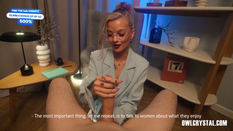 Owl Crystal - The horny sexologist with a pretty face helps me out with dirty talk and her tight, wet pussy [FullHD 1080P]