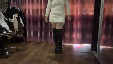 LarisaCum - Ich bin in einem schГ¶nen weiГџen kleid, tanze und spiele mit dir [FullHD 1080P]