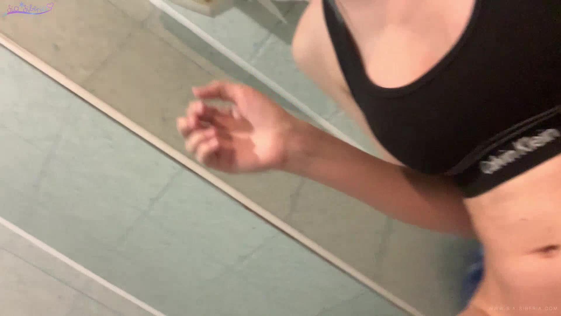 Masturbation My Pussy In The Gym Toilet