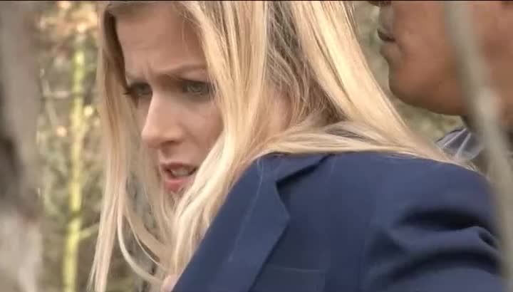 Abigaile Johnson   ies in the cafe clerk blonde daughter bytes SP spree while feeling flushed face...