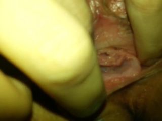 Horny amateur teen playing with her pussy on cam close up