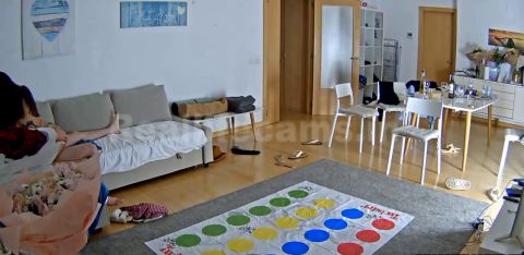 Reallifecam - Maghdela And Boyfriend And Vesna And Katarina With Hawk Have Sexy Game Blowjob And Sex On Sofa 17.02.2025 [SD 624P]