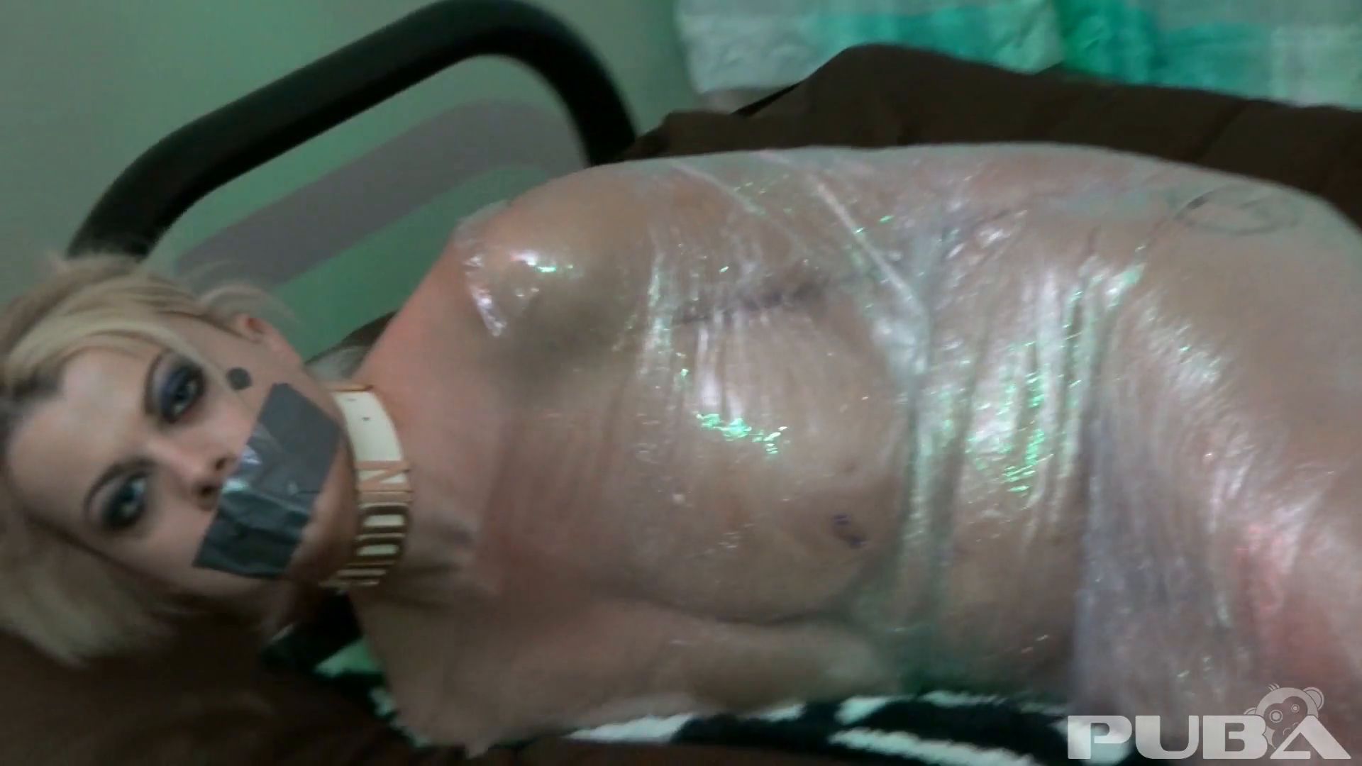 PUBA   Blonde Victim Nadia White Is Wrapped In Plastic