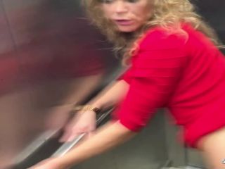 MyDirtyHobby -  Scout69 - Deutsche nymphomanische MILF bekommt riskanten fick von fremden im Aufzug [FullHD 1080P]