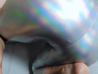 CassieScat – Shiny Disco Leggings Get Filled+Smeared by Cassie [HD 1280P] - Screenshot 4