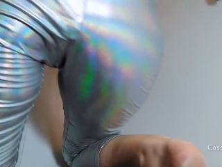 CassieScat – Shiny Disco Leggings Get Filled+Smeared by Cassie [HD 1280P] - Screenshot 5