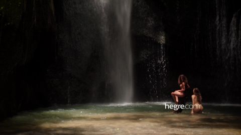 Hegre.com- Clover and Putri Naked In Bali Waterfall