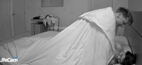 Reallifecam - Dayana And Her New Bf Intense Fuck Under The Duvet 29.07.2024 [SD 676P]