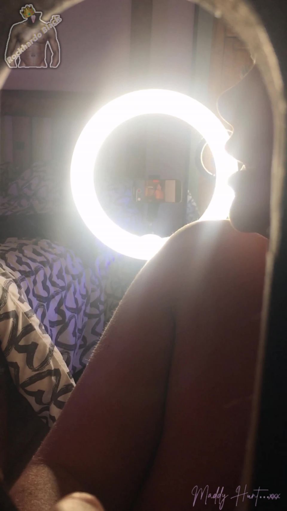 Rockhardo Black - Hidden Gloryhole In Maddy Hunts Room [4K 2160P]