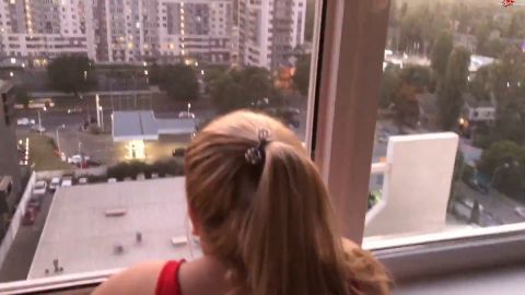 SaraJenner - Ukrainische Teenager haben Sex auf dem Balkon [FullHD 1080P]