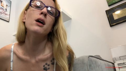 Femdom Puppy Play - Misty Rein Turns Her Inadequate Man into [FullHD 1920P]